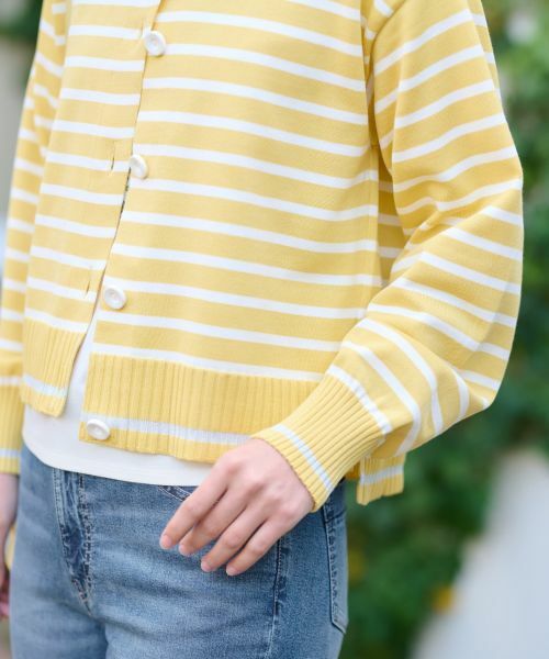 CARA O CRUZ / キャラ・オ・クルス カーディガン・ボレロ | 洗える ボーダーカ−ディガン | 詳細19