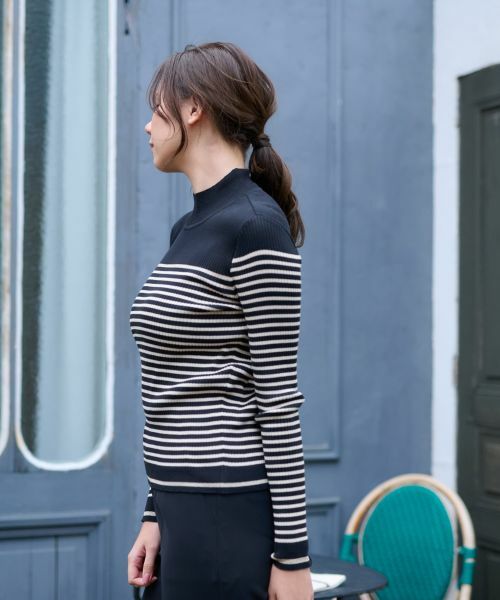 CARA O CRUZ / キャラ・オ・クルス ニット・セーター | 洗える ボーダーニット | 詳細12