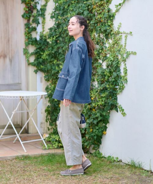 CARA O CRUZ / キャラ・オ・クルス テーラードジャケット | 洗える カバーオールデニム | 詳細12