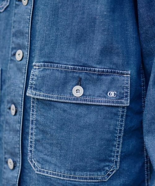 CARA O CRUZ / キャラ・オ・クルス テーラードジャケット | 洗える カバーオールデニム | 詳細18