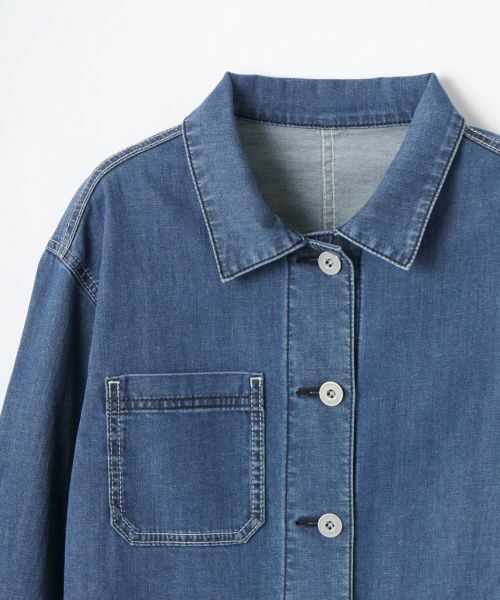 CARA O CRUZ / キャラ・オ・クルス テーラードジャケット | 洗える カバーオールデニム | 詳細21