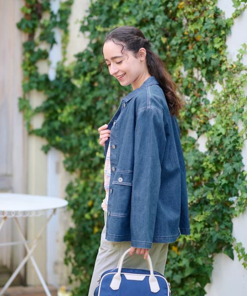 CARA O CRUZ / キャラ・オ・クルス テーラードジャケット | 洗える カバーオールデニム | 詳細4