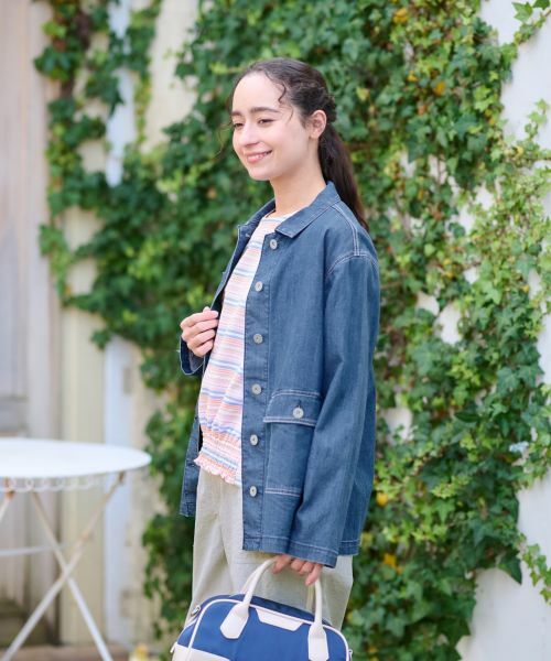 CARA O CRUZ / キャラ・オ・クルス テーラードジャケット | 洗える カバーオールデニム | 詳細5