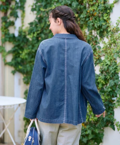 CARA O CRUZ / キャラ・オ・クルス テーラードジャケット | 洗える カバーオールデニム | 詳細6