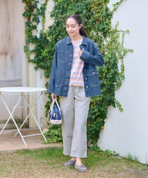 CARA O CRUZ / キャラ・オ・クルス テーラードジャケット | 洗える カバーオールデニム | 詳細8