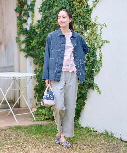 CARA O CRUZ / キャラ・オ・クルス テーラードジャケット | 洗える カバーオールデニム | 詳細9