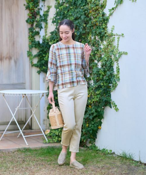 CARA O CRUZ / キャラ・オ・クルス その他パンツ | 洗える クロップドパンツ【産地ナブル】【セットアップ】 | 詳細4