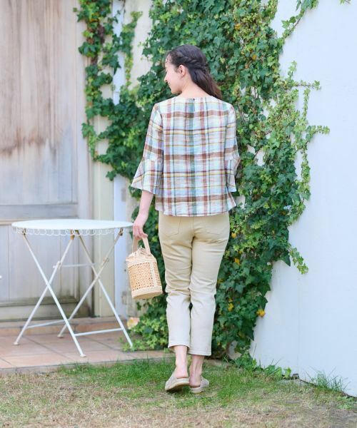 CARA O CRUZ / キャラ・オ・クルス その他パンツ | 洗える クロップドパンツ【産地ナブル】【セットアップ】 | 詳細6