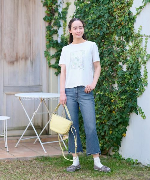 CARA O CRUZ / キャラ・オ・クルス その他パンツ | 洗える 裾断ち切りクロップドデニム | 詳細14