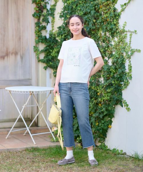 CARA O CRUZ / キャラ・オ・クルス その他パンツ | 洗える 裾断ち切りクロップドデニム | 詳細15