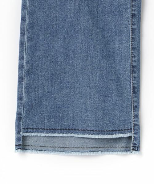 CARA O CRUZ / キャラ・オ・クルス その他パンツ | 洗える 裾断ち切りクロップドデニム | 詳細29