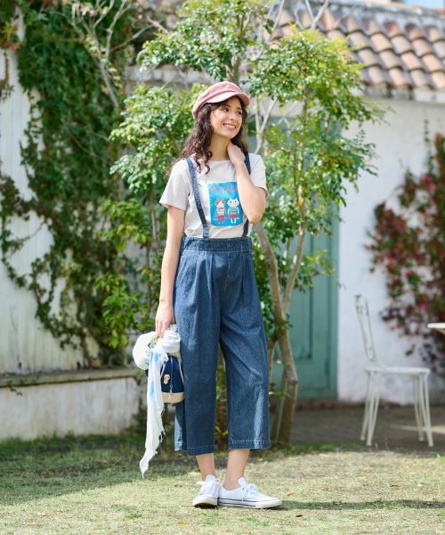 CARA O CRUZ / キャラ・オ・クルス その他パンツ | 洗える サロペッドデニムパンツ | 詳細10