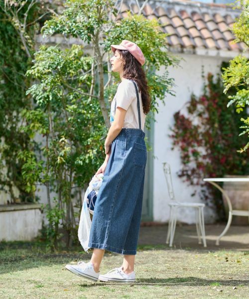 CARA O CRUZ / キャラ・オ・クルス その他パンツ | 洗える サロペッドデニムパンツ | 詳細11