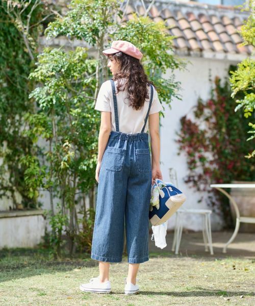 CARA O CRUZ / キャラ・オ・クルス その他パンツ | 洗える サロペッドデニムパンツ | 詳細12