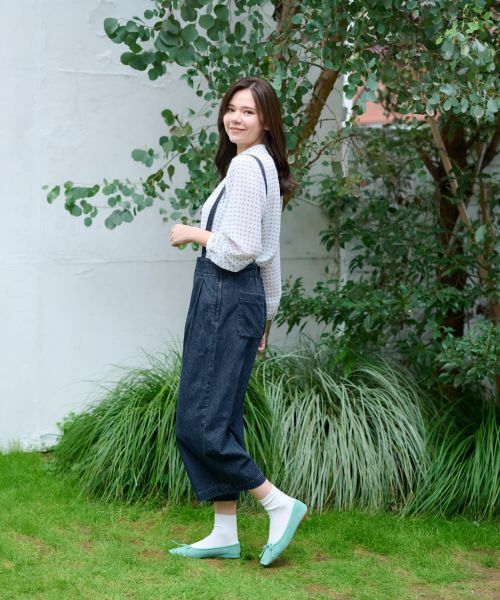 CARA O CRUZ / キャラ・オ・クルス その他パンツ | 洗える サロペッドデニムパンツ | 詳細18