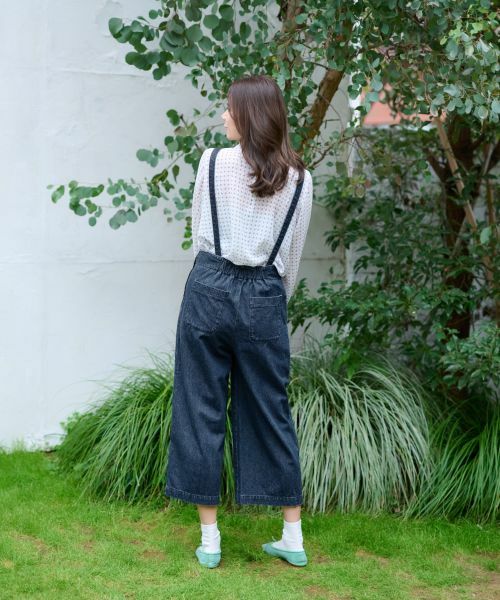 CARA O CRUZ / キャラ・オ・クルス その他パンツ | 洗える サロペッドデニムパンツ | 詳細19