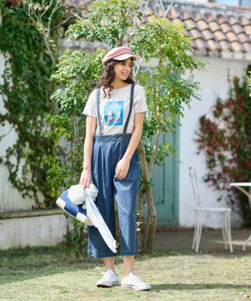 CARA O CRUZ / キャラ・オ・クルス その他パンツ | 洗える サロペッドデニムパンツ | 詳細8