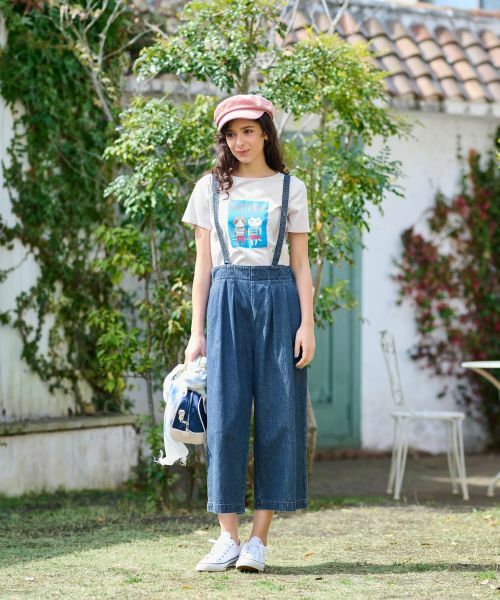 CARA O CRUZ / キャラ・オ・クルス その他パンツ | 洗える サロペッドデニムパンツ | 詳細9