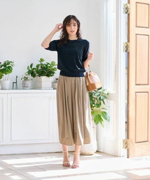 CARA O CRUZ / キャラ・オ・クルス ニット・セーター | 洗える 衿ボタン クルーネックニット | 詳細11