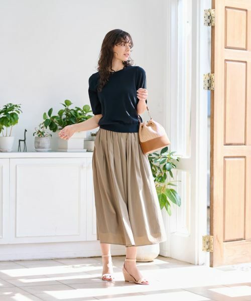 CARA O CRUZ / キャラ・オ・クルス ニット・セーター | 洗える 衿ボタン クルーネックニット | 詳細13