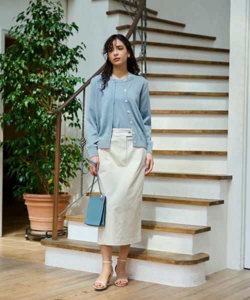 CARA O CRUZ / キャラ・オ・クルス ニット・セーター | 洗える 衿ボタン クルーネックニット | 詳細16