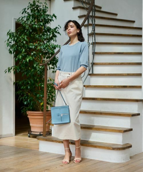 CARA O CRUZ / キャラ・オ・クルス ニット・セーター | 洗える 衿ボタン クルーネックニット | 詳細18