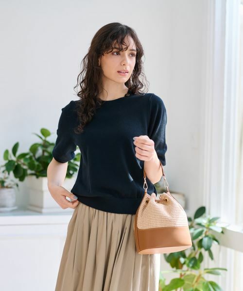 CARA O CRUZ / キャラ・オ・クルス ニット・セーター | 洗える 衿ボタン クルーネックニット | 詳細9