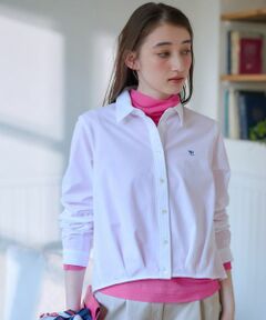 CARA O CRUZ / キャラ・オ・クルス シャツ・ブラウス | 洗える ワンポイントロゴ刺繍シャツ