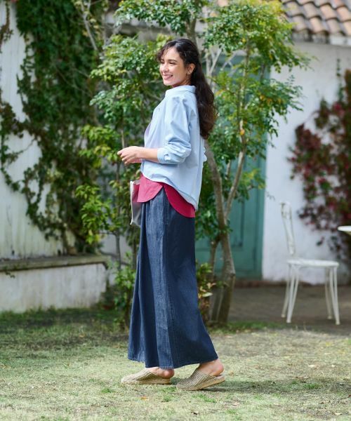 CARA O CRUZ / キャラ・オ・クルス シャツ・ブラウス | 洗える ワンポイントロゴ刺繍シャツ | 詳細13