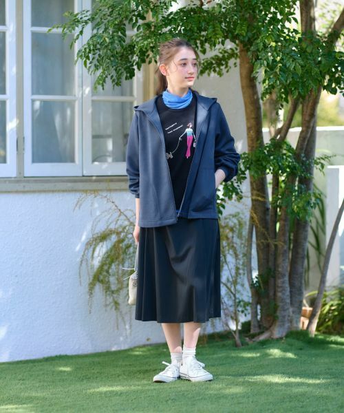 CARA O CRUZ / キャラ・オ・クルス ミニ・ひざ丈スカート | ウエスト伸縮フレアスカート | 詳細10