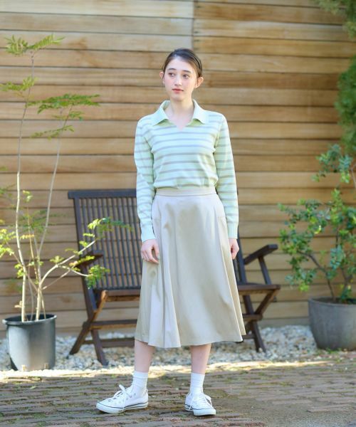 CARA O CRUZ / キャラ・オ・クルス ミニ・ひざ丈スカート | ウエスト伸縮フレアスカート | 詳細17