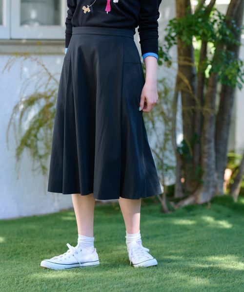 CARA O CRUZ / キャラ・オ・クルス ミニ・ひざ丈スカート | ウエスト伸縮フレアスカート | 詳細3