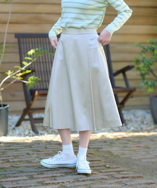 CARA O CRUZ / キャラ・オ・クルス ミニ・ひざ丈スカート | ウエスト伸縮フレアスカート | 詳細4