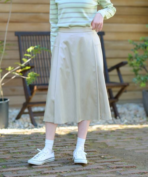 CARA O CRUZ / キャラ・オ・クルス ミニ・ひざ丈スカート | ウエスト伸縮フレアスカート | 詳細6