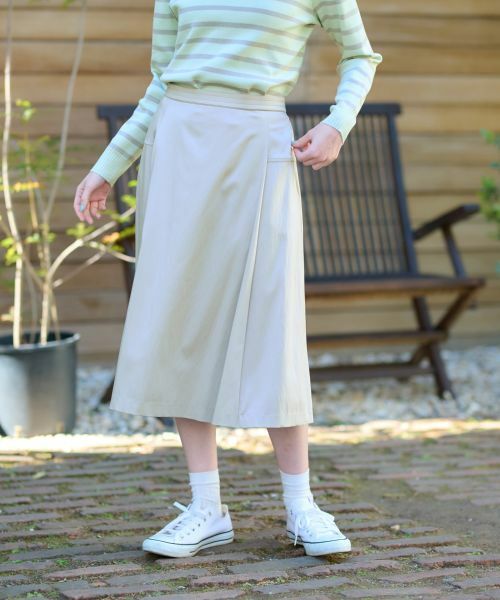 CARA O CRUZ / キャラ・オ・クルス ミニ・ひざ丈スカート | ウエスト伸縮フレアスカート | 詳細7