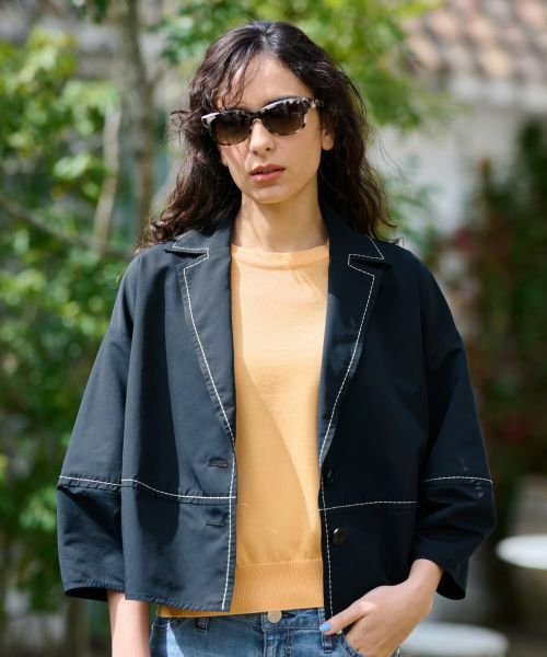 CARA O CRUZ / キャラ・オ・クルス テーラードジャケット | ステッチテーラードジャケット | 詳細1