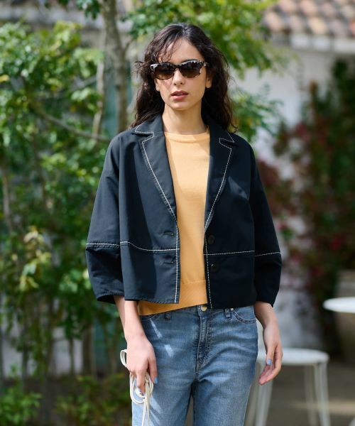 CARA O CRUZ / キャラ・オ・クルス テーラードジャケット | ステッチテーラードジャケット | 詳細3