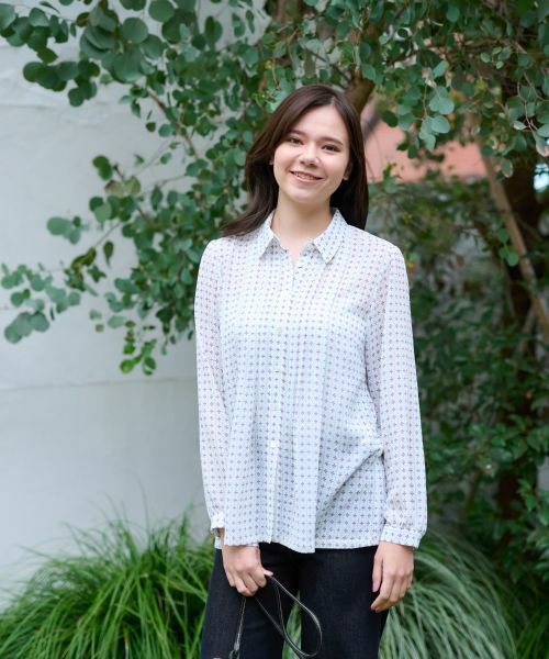 CARA O CRUZ / キャラ・オ・クルス シャツ・ブラウス | 洗える フラワーシャツ【SPRINTEX】 | 詳細1