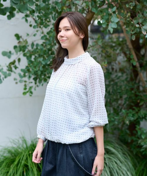 CARA O CRUZ / キャラ・オ・クルス シャツ・ブラウス | 洗える フラワーブラウス【SPRINTEX】 | 詳細2