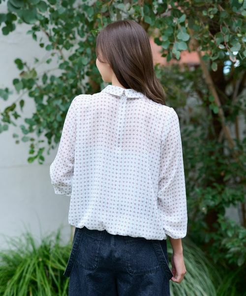 CARA O CRUZ / キャラ・オ・クルス シャツ・ブラウス | 洗える フラワーブラウス【SPRINTEX】 | 詳細3