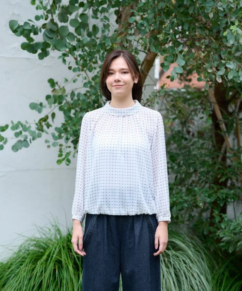 CARA O CRUZ / キャラ・オ・クルス シャツ・ブラウス | 洗える フラワーブラウス【SPRINTEX】 | 詳細4