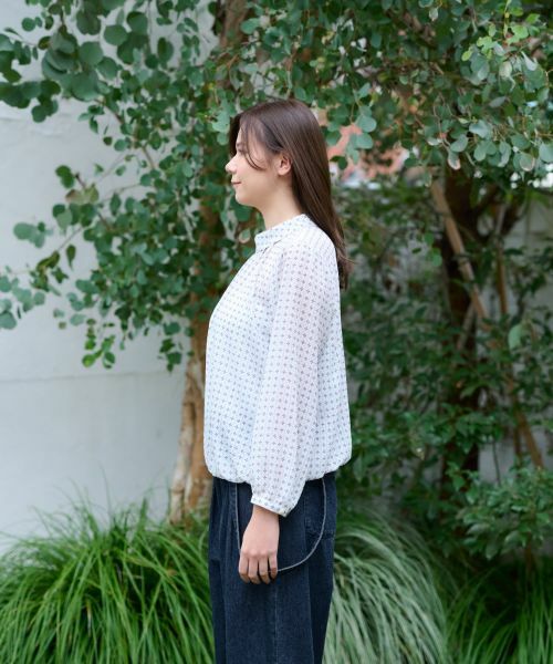 CARA O CRUZ / キャラ・オ・クルス シャツ・ブラウス | 洗える フラワーブラウス【SPRINTEX】 | 詳細5