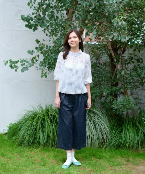 CARA O CRUZ / キャラ・オ・クルス シャツ・ブラウス | 洗える フラワーブラウス【SPRINTEX】 | 詳細7