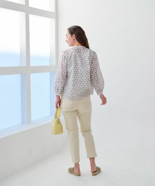 CARA O CRUZ / キャラ・オ・クルス シャツ・ブラウス | 洗えるフラワーブラウス【FASAC】 | 詳細13