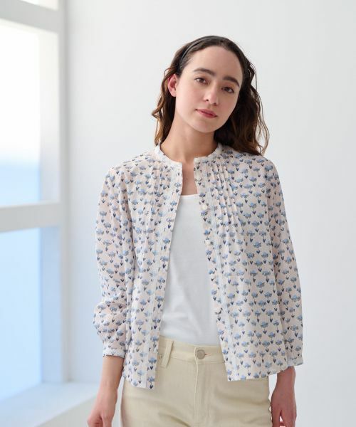 CARA O CRUZ / キャラ・オ・クルス シャツ・ブラウス | 洗えるフラワーブラウス【FASAC】 | 詳細2