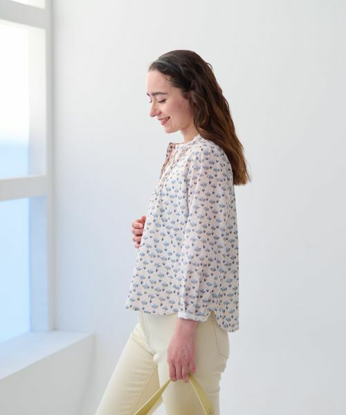 CARA O CRUZ / キャラ・オ・クルス シャツ・ブラウス | 洗えるフラワーブラウス【FASAC】 | 詳細3