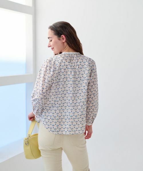 CARA O CRUZ / キャラ・オ・クルス シャツ・ブラウス | 洗えるフラワーブラウス【FASAC】 | 詳細4