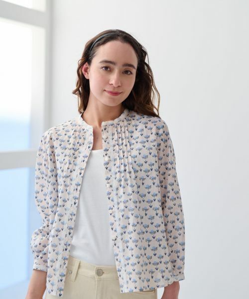 CARA O CRUZ / キャラ・オ・クルス シャツ・ブラウス | 洗えるフラワーブラウス【FASAC】 | 詳細5