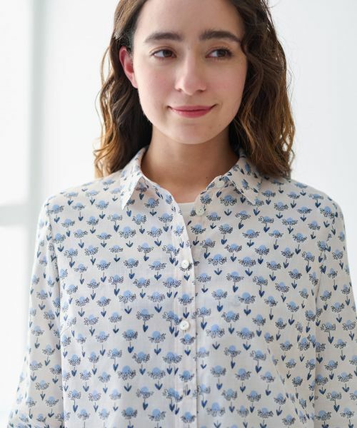 CARA O CRUZ / キャラ・オ・クルス シャツ・ブラウス | 洗えるフラワーシャツ【FASAC】 | 詳細13