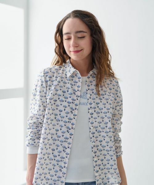 CARA O CRUZ / キャラ・オ・クルス シャツ・ブラウス | 洗えるフラワーシャツ【FASAC】 | 詳細2